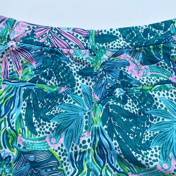 Lilly Pulitzer Gretchen High Rise Shorts Botanical Print 5" Inseam Size 00 - Picture 6 of 7
